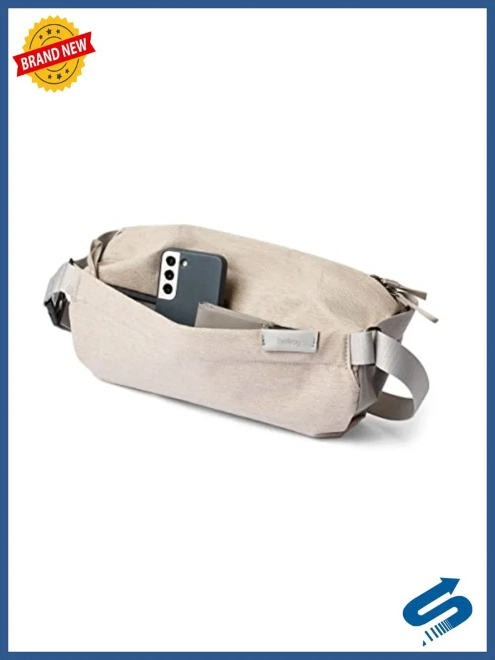 Unisex Compact Sling Bag - Water-resistant, Multiple Compartments, Crossbody